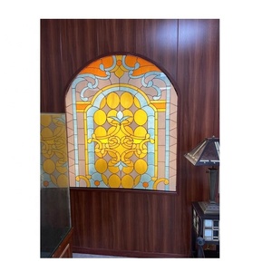Vente d'usine, prix bas, inserts décoratifs en verre teinté pour porte d'entrée, pour hôtel et villa, design moderne - Product Image 6