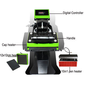 Nouveau design casquette presse à chaud autocollant 12 X12 transfert presse à chaud Machine 10 in1 stylo casquette chapeau casquette sublimation presse à chaud - Product Image 6