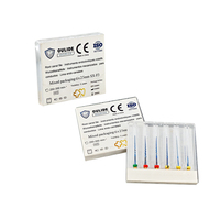 Fichiers rotatifs NiTi bleus, fichiers rotatifs dentaires électriques pour la thérapie endodontique, activation thermique, tailles 19/21/25 mm, produits dentaires