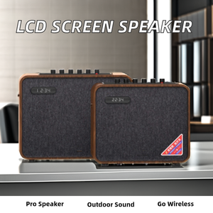 Speaker aksesori Audio & Video profesional dengan layar LCD terintegrasi