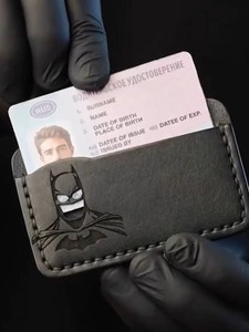 Ví đa năng siêu mỏng chất liệu PU unisex, thiết kế sáng tạo mới, ví ngắn đựng thẻ chứng chỉ, quà tặng khuyến mãi doanh nghiệp xuyên biên giới - Product Image 2