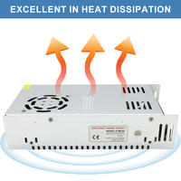 ESann Vente Directe Alimentation à découpage AC 100V-240V vers DC 24V 20.8A 500W pour Éclairage