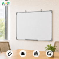 Petit tableau blanc effaçable à sec mural standard avec cadre en aluminium pour la maison, le bureau et l'école