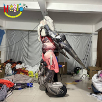 Costume gonflable géant personnalisé, costume de robot gonflable avec lumière LED