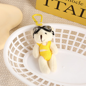 Llaveros de Peluche Personalizados al por Mayor, Juguetes de Peluche con Traje de Baño y <span class=keywords><strong>Gafas</strong></span> de <span class=keywords><strong>Buceo</strong></span>, Lindos Mini Osos de Peluche - Product Image 3