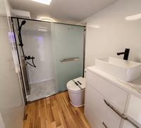 Maison préfabriquée tendance, cabane personnalisée style Apple avec balcon, villa de vacances, pod de loisirs, maison capsule chinoise