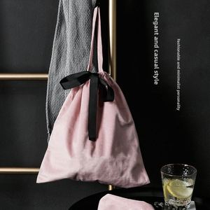 INS <b>Velvet</b> Drawstring Jewelry Storage <b>Bag</b> Portable Shopping Organizer On-The-Go Shoulder Underwear Makeup Travel - Product Image 1