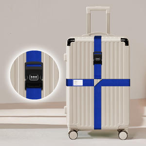 Tali bagasi silang pelangi dengan kunci kombinasi-sabuk bundel koper perjalanan warna-warni untuk keamanan & dekorasi - Product Image 3