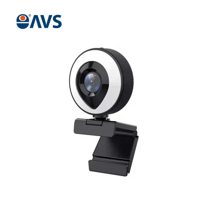 2021 Hot販売Fill Light Live Camera 1080P HD Auto Focus Webcam USB Drive-送料Video Conference Camera