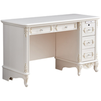 Meubles de table de bureau à domicile de luxe Bureaux en bois sculptés à la main rococo antique