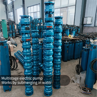 Pompe submersible triphasée pour forage 7,5 CV 10 CV 7,5 kW, pompe de drainage électrique submergée 20 CV 15 kW 25 CV, hauteur de refoulement 250 m