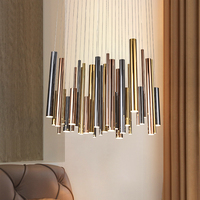Suspension LED au design moderne Lustre de luxe postmoderne de petite taille pour éclairage de plafond intérieur