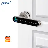 Cerradura inteligente ביומטרי כניסת דיגיטלי מלון שער דלת ידית wifi tuya חכם טביעות אצבע דלת מנעול