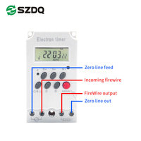 Temporizador Digital Inteligente Programable SZDQ KG316A, 28 Programas Diarios/Semanales, Pantalla LCD Grande, 25A 220V, Funcionamiento con Enchufe, Fácil Operación