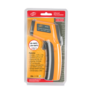 ปืนวัดอุณหภูมิอุตสาหกรรม BENETECH GS320 ปี 2022 -50 ~ 360 องศา แบบดิจิตอลเลเซอร์ ราคาถูก ผลิตในจีน - Product Image 6
