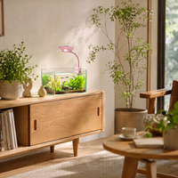 Lampe LED UFO 5W en gros pour aquarium, RGBW, spectre complet, intensité réglable, à pince, pour la croissance des plantes d'eau douce