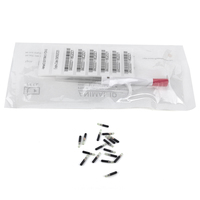 Listo para enviar 134,2 kHz EM4305 Microchip Implante Micro Pet Chips RFID Etiqueta transpondedor de tubo de vidrio para identificación de animales