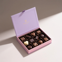 Barre de chocolat personnalisée Truffes Boîte d'emballage Boîte cadeau de luxe Bonbons Bonbons Boîte de chocolat