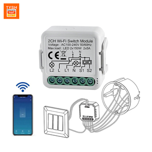 Tuya Dimmer tysh 1 2 gang chuyển đổi cung cấp điện mô-đun <span class=keywords><strong>mini</strong></span> thông minh chuyển đổi ZigBee 2 cách wifi thông minh tiếp sức chuyển đổi mô-đun không có trung tính - Product Image 1