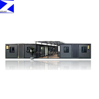 Maisonnette Conteneur Portable Préfabriquée Extensible et Respirante 20 pieds 2 Chambres Bureau Mobile Salon Villa Extérieur