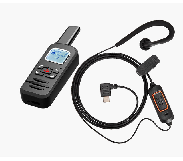 4G SIM Card Waterproof Ham Radio LTE Network Pocket Walkie Talkie Headset CD-K1 Specifications with Earphone TYPE-C 100KM Range