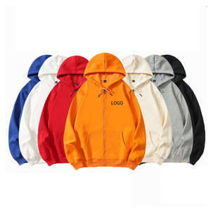 Felpa con Cappuccio in Pile Personalizzata con Logo e Strass, Giacca Calda in Cotone per Uomo e Donna, Cappotto Imbottito con Cerniera 460g - Product Image 2