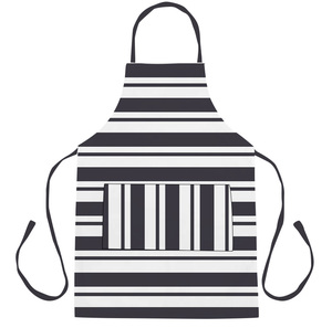 High Quality Custom Color Dyed Yarn Cotton Stripe <b>Kitchen</b> <b>Apron</b> Soft Breathable Durable Fabric Cooking <b>Apron</b> For Chef - Product Image 5