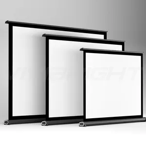 100 inch 120 inch 150 inch rạp hát tại nhà nhôm cơ giới màn hình chiếu trong trần Màn hình máy chiếu cơ giới