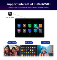 Moniteur de voiture 10 pouces avec connexion USB automatique Android RGB et 4G + 64G pour Android 11 appui-tête de voiture tv