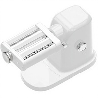 Machine à pâtes électrique portable 150W pour la maison, 3-en-1 avec rouleau et coupe-pâtes spaghetti/fettuccine