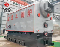 Chaudière à vapeur Kingder DZW4-1.25-SCI DZW à grille oscillante pour biomasse et écorces, capacité 4 tonnes, corps de fourneau soudé et scellé pour le traitement de la noix de coco
