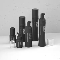50ml 150ml 250ml Noir Violet Bouteille De Mousse pour Nettoyant Visage Personnalisé Cils Shampooing Emballage Mat Mousse Moussant Bouteilles