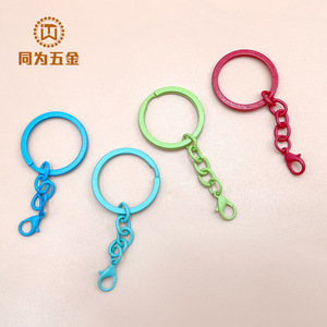 Colorful Zinc Alloy Keychain Lobster Clasp Pendant Charm For DIY Jewelry Accessories Unisex Gift - Product Image 2
