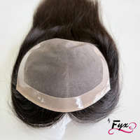 Nouveau design de topper en cheveux naturels avec perles, facile à poser, pour femmes, cheveux vierges à cuticules intactes, mono-toupet naturel pour la perte de cheveux