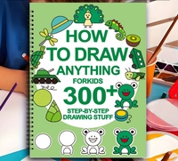 Libro de ranura mágica hundido para niños, juego de libros de práctica de escritura reutilizable, aprendizaje educativo, cómo dibujar libros con bolígrafo
