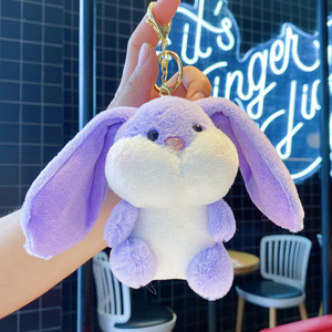 Tiktok nổ cửa hàng thỏ đồ chơi sang trọng tai lớn nhung kết cấu máy vuốt Túi Búp Bê để treo thú nhồi bông trang trí - Product Image 5