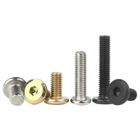 Vis à tête hexagonale chanfreinée, vis à tête plate pour meubles, vis à tête cylindrique pour l'assemblage de meubles et de lits