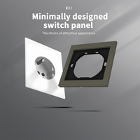Enchufe de Pared WESA 16A, 1 Tomacorriente, Estándar Europeo Schuko, Diseño Moderno y Lujoso