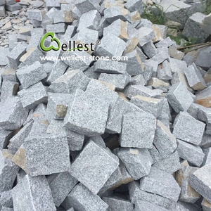 Pierre de pavé naturelle bon marché de Chine, <span class=keywords><strong>prix</strong></span> au m², pierre de pavé en granit gris clair pour allées - Product Image 6
