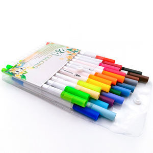 Juego de Rotuladores de Acuarela de Colores Personalizados, Marcador a Base de Agua con Punta Suave, Línea de Gancho, Pintura para Niños, Material de Papel con Logotipo Impreso para la Escuela - Product Image 2