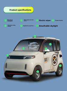 Voiture électrique mini à quatre roues à bas prix, véhicule mini EV à faible vitesse, nouvelle énergie, vente en gros - Product Image 2