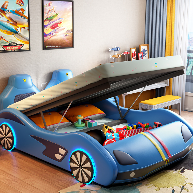 Lamborghini Kids Racing Car Bed T6 3D Storage Design