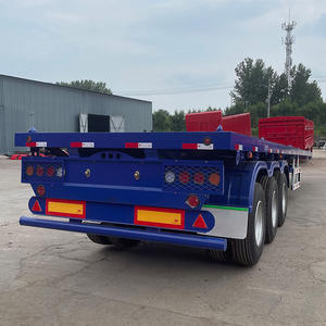 Semirremolque <span class=keywords><strong>de</strong></span> Plataforma Plana <span class=keywords><strong>de</strong></span> <span class=keywords><strong>Tres</strong></span> <span class=keywords><strong>Ejes</strong></span> y 60t en Venta - Product Image 3