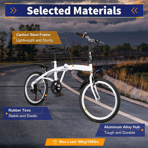 Vélo pliant romantique de 20 pouces vente directe en Europe kits de conversion de vélo de ville 7 vitesses ville - Product Image 3