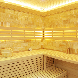 Sauna domestique à vapeur traditionnel intérieur avec poêle et pierre Finlande - Product Image 3