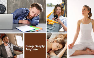 <span class=keywords><strong>Masque</strong></span> pour les <span class=keywords><strong>yeux</strong></span> 3D profilé 100% occultant pour dormir avec sangle réglable - Product Image 4