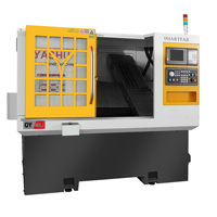 Mini máquina de torno CNC automática de alta precisión Estructura de torno inclinado de cama inclinada horizontal de alta velocidad al por mayor