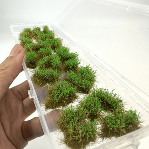 13MM di simulazione di scena del tavolo di sabbia in miniatura piccolo grappolo di erba erba erba grappolo modello militare - Product Image 5