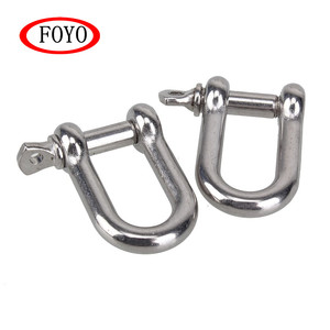 FOYO Marque <span class=keywords><strong>Vente</strong></span> Chaude en Gros Manille en Acier Inoxydable Forgé Robuste avec Goupille Captive pour Bateau, Yacht et Kayak - Product Image 6