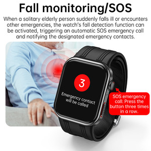 Montre connectée K2 Health 2026 avec pompe à air, ECG, écran AMOLED, détection de chute SOS et soins à distance - Product Image 5